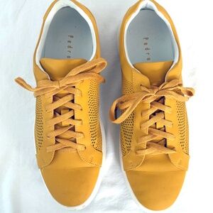 Pedro Men's Mustard Yellow Sneakers - Size: 9